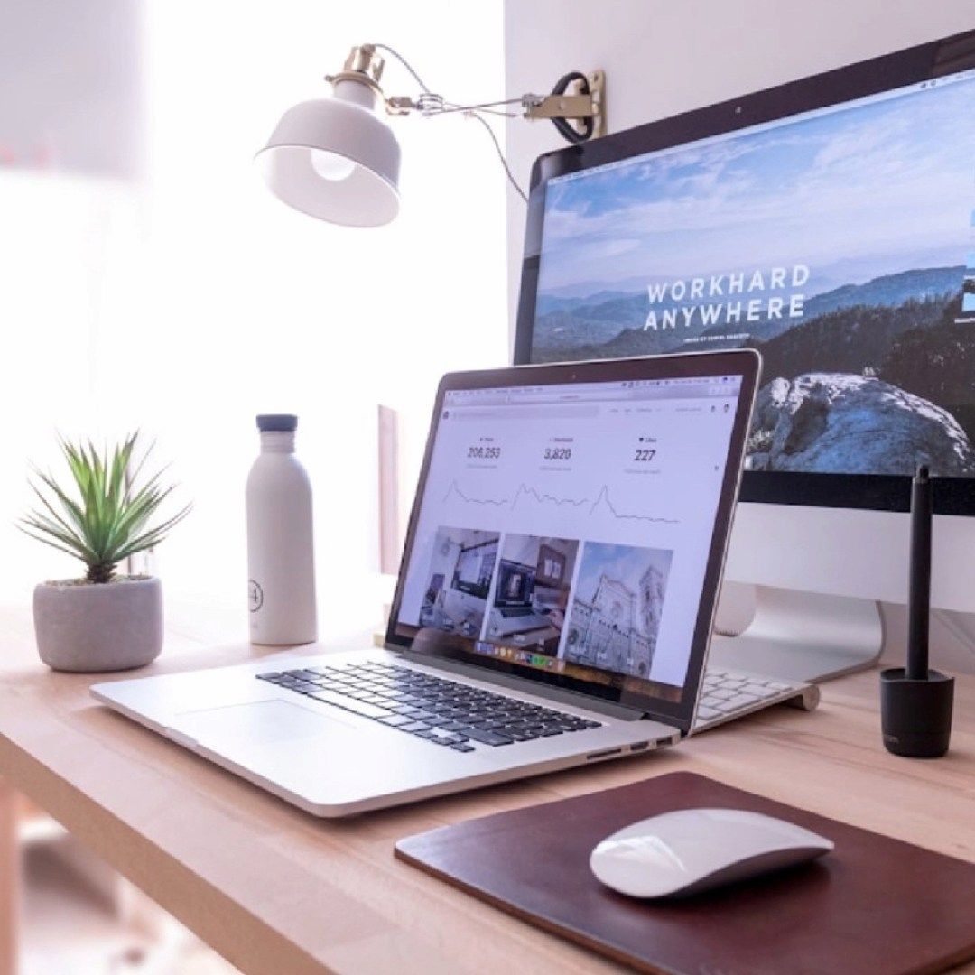 A Modern Desk Setup Includes A Laptop — Michelle Crutcher Business Coaching & Consulting in The Entrance North, NSW