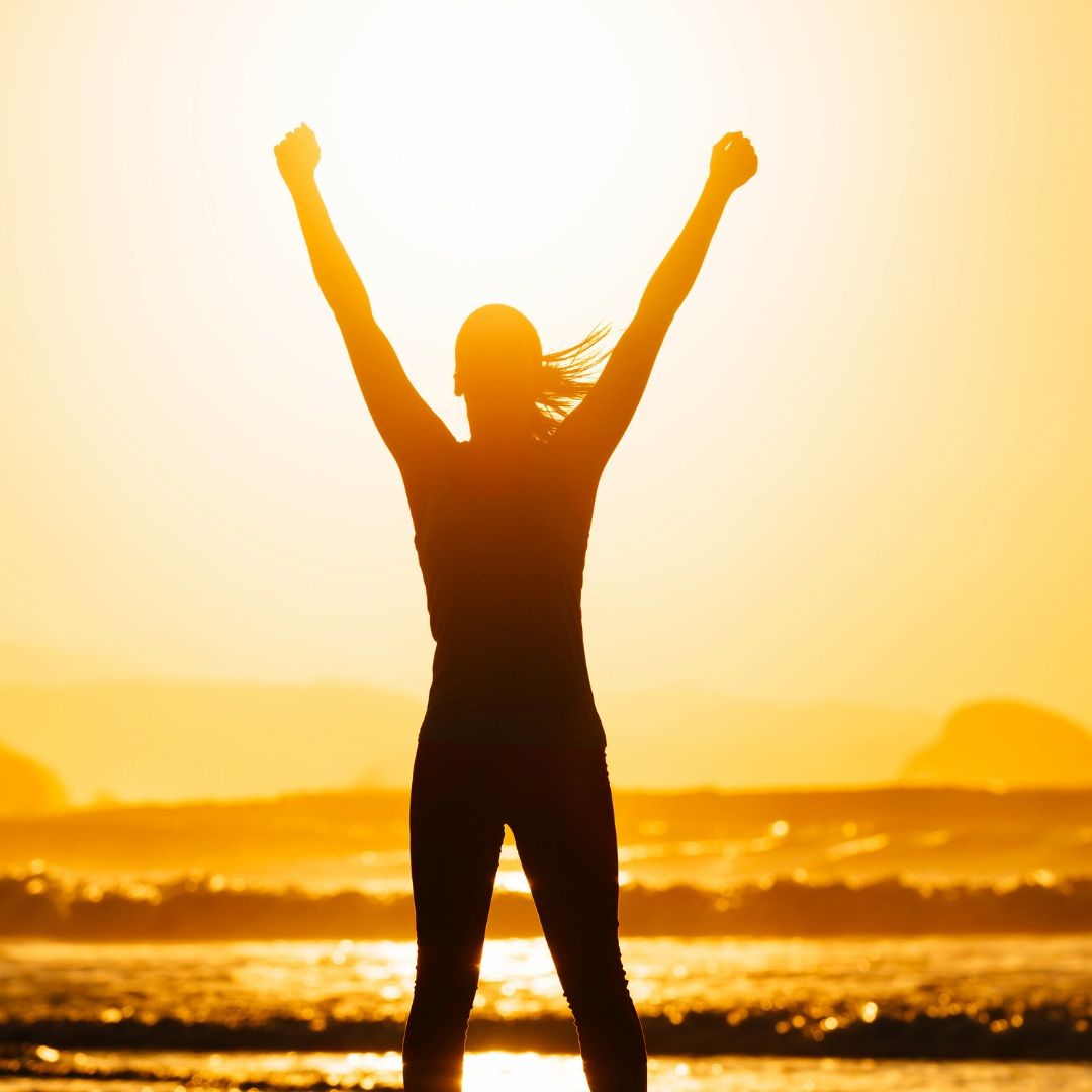 A Person With Arms Raised triumphantly — Michelle Crutcher Business Coaching & Consulting in The Entrance North, NSW