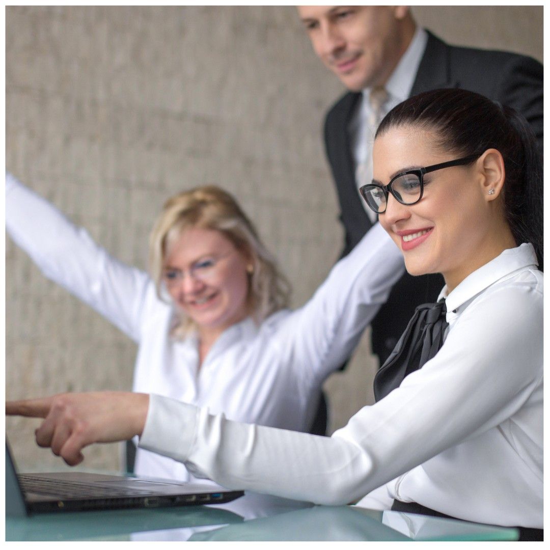 Three Professionals Celebrate a Successful — Michelle Crutcher Business Coaching & Consulting in The Entrance North, NSW