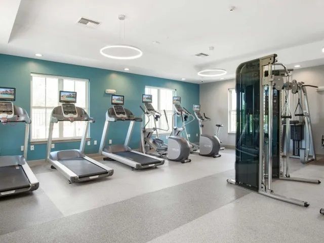 The Residences at Great Pond state-of-the-art fitness center. 