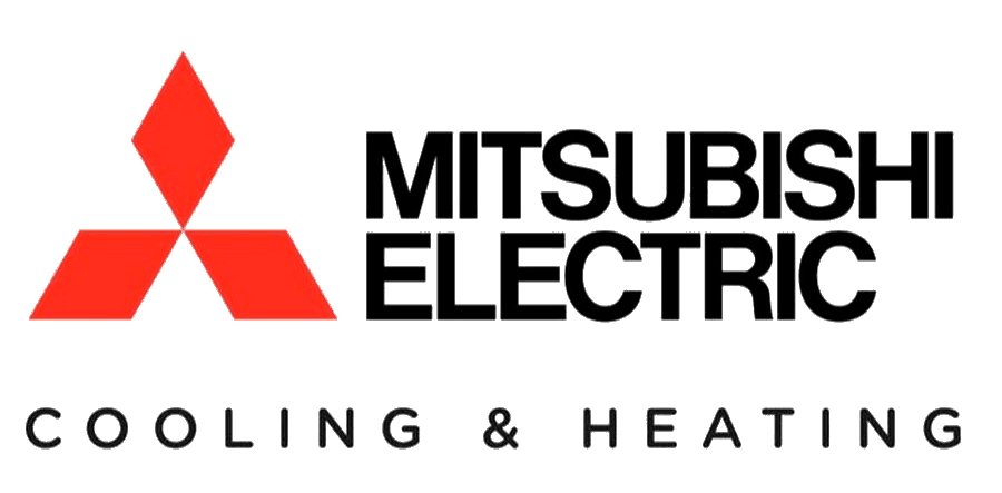 The logo for mitsubishi electric cooling and heating