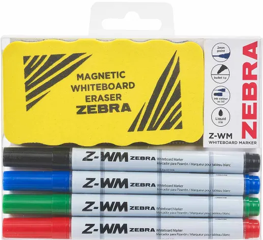 WHITEBOARD & 4PK markers