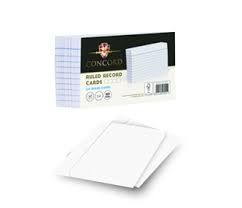 Record Card Ruled 5x3