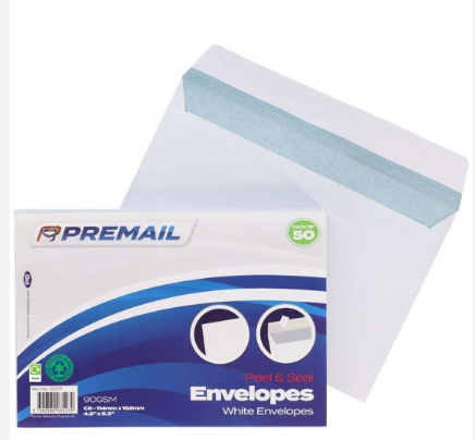 50 C6 P+s Envelopes