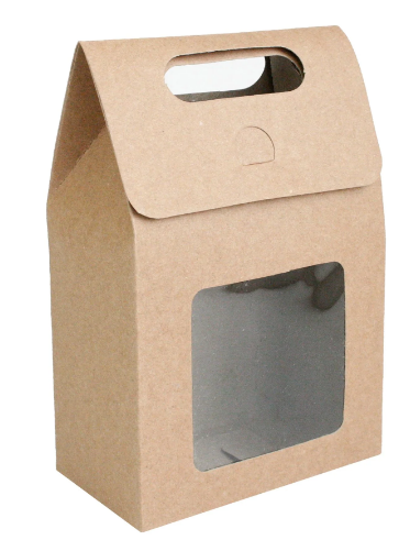 BROWN GIFT BAG 19.5x13.5x8 cm