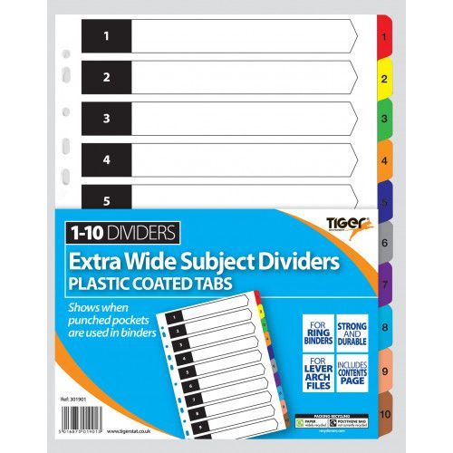 DIVIDER 1-10 EXTRA WIDE