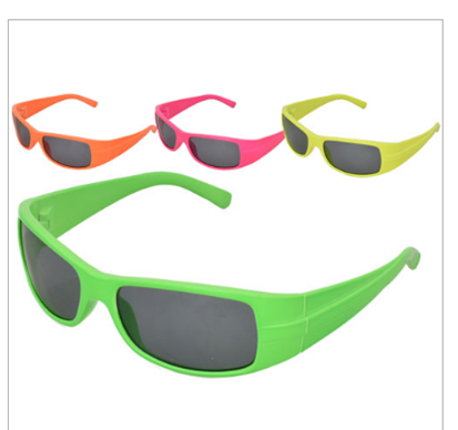 KIDS PLASTIC NEON COLOUR SPORTS SUNGLASS