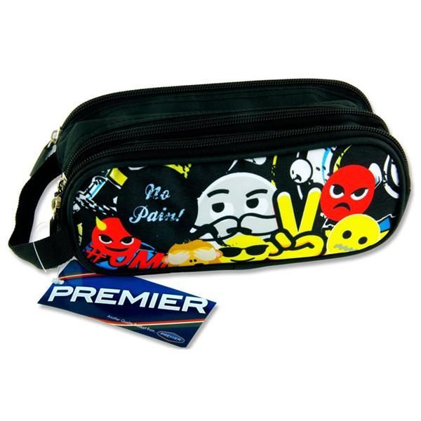 3 Pocket Pencil Case - Emojis No Pain !