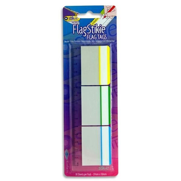 Stik-ie Repositionable Flag Tags On Rule