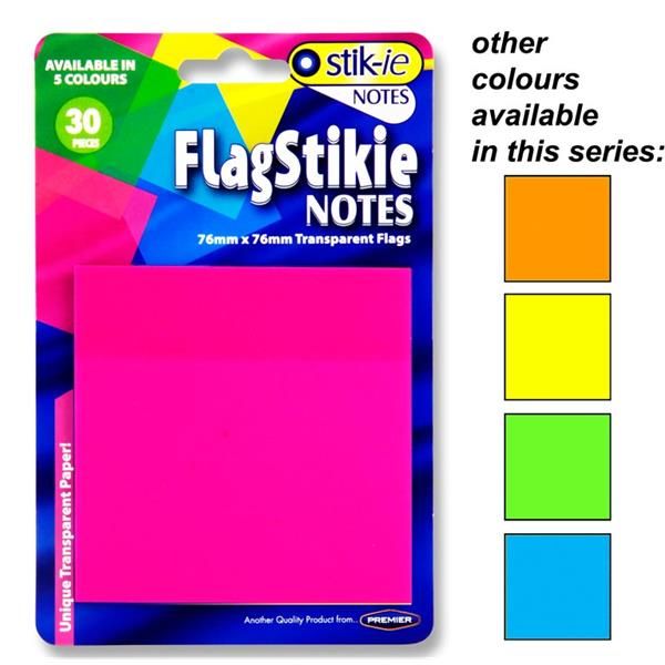 Stik-ie 30pce Flag Stikie Notes