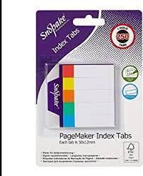 INDEX TABS WRITE SURFACE