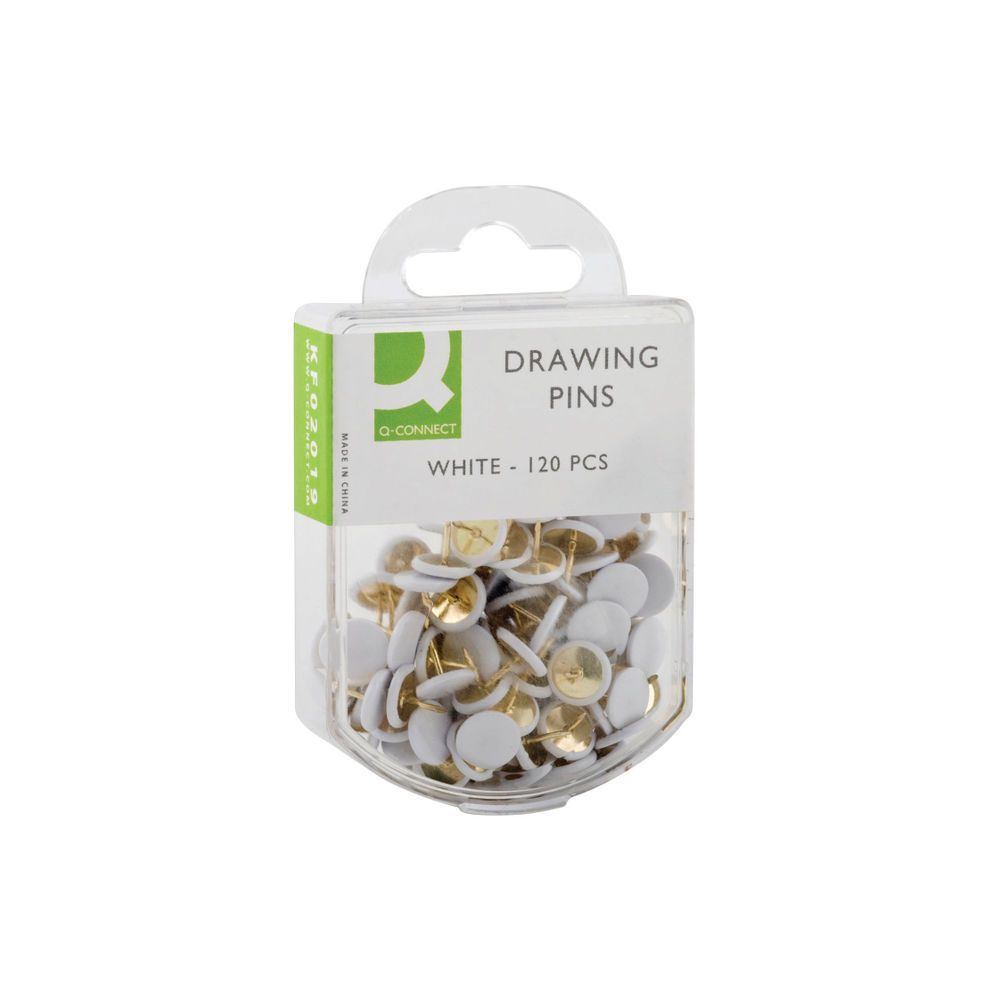 Q-Connect Drawing Pins White KF02019