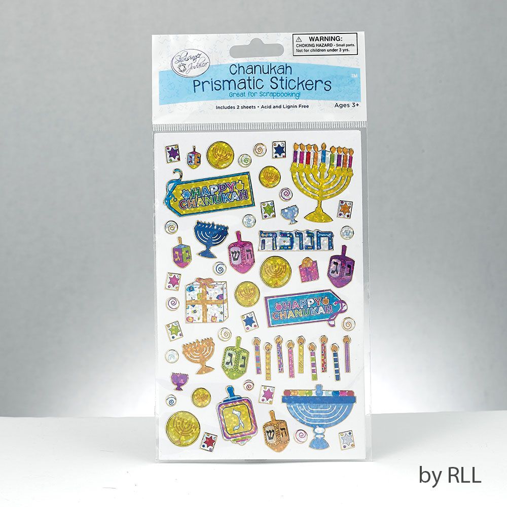 CHANUKAH STICKERS PRISMATIC