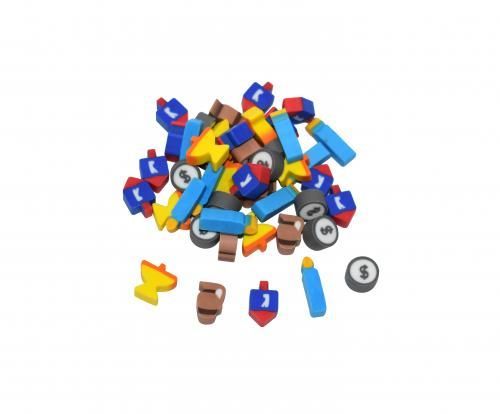 DL-810 Eraser Filled Dreidel