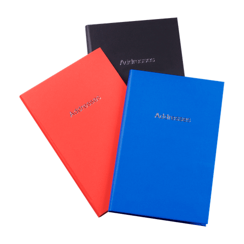Mini hard cover address book