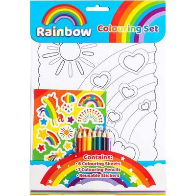 COLOURING SET RAINBOW