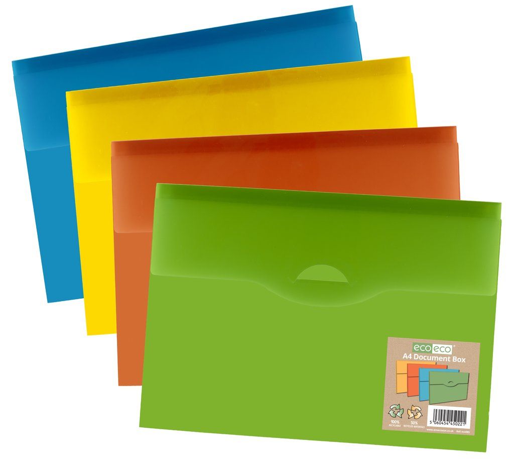 A4 50% Recycled Document Box File