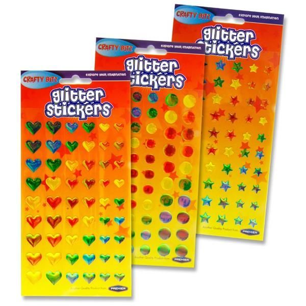 Card 54 Shimmer Stickers 3 Asst