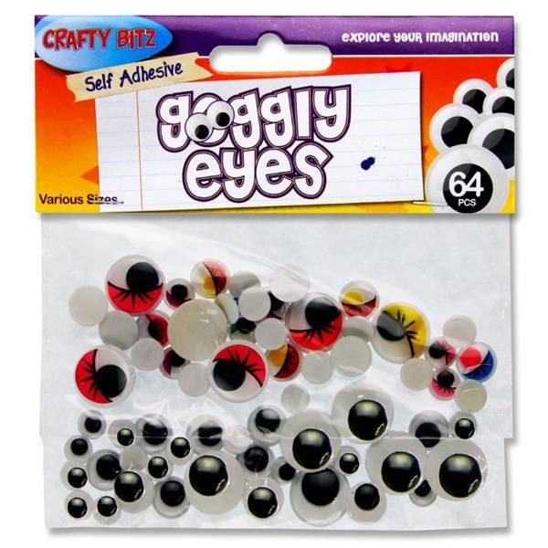 Crafty Bitz Pkt.64 Asst Goggly Eyes