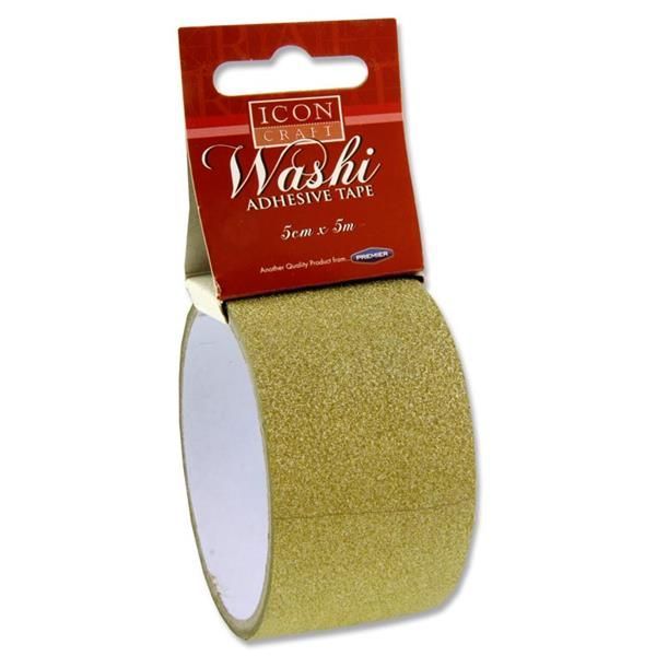 Icon Craft 5M X 5Cm Washi Tape - Gold
