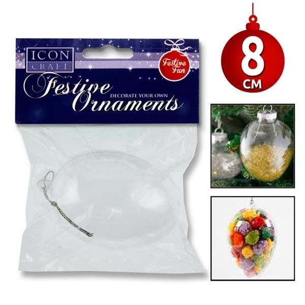 Craft Festive Ornaments - 8cm Egg