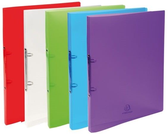RingBinder Crystal 2R 1.5cm A4 PP Ast