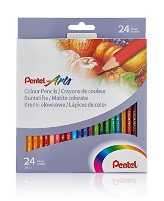 PENTEL COLOUR PENCILS SET OF 24