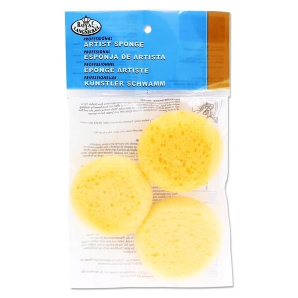Artists Pkt.3 Synthetic Round Sponges
