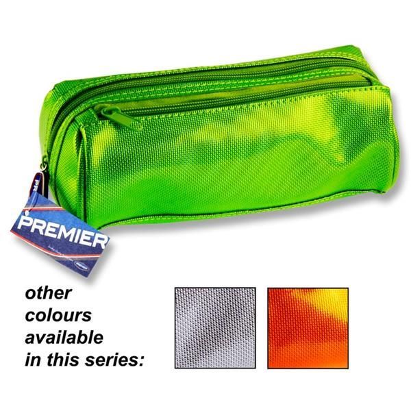 Twin Zip Pencil Case - Metallic
