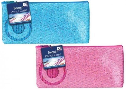 Sequin Pencil Case - 2 Colours