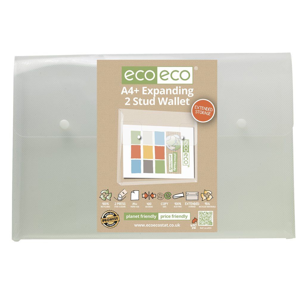 A4+ 95% Recycled Expanding 2 Stud Wallet