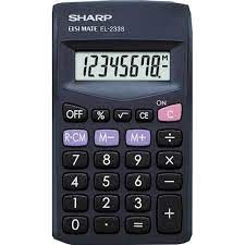 SHARP EL233SBBK Handheld Calculator