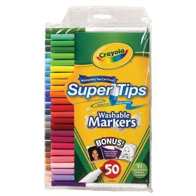Crayola – 50 SuperTips Felt Tip Pens