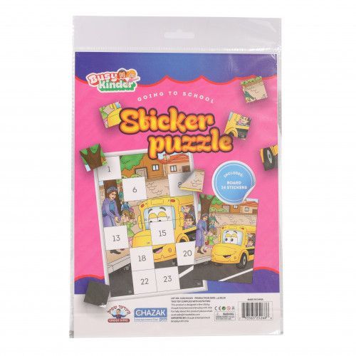 STICKER PUZZLE GOING TO SCHOOL