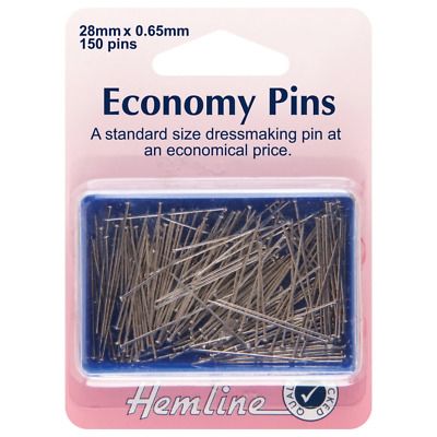 Hemline Dressmaking Pins, 28mm (150)
