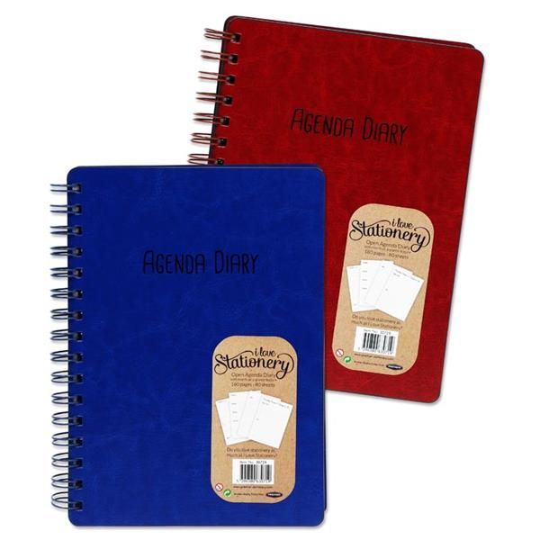 A5 160pg Wiro Open Agenda Diary