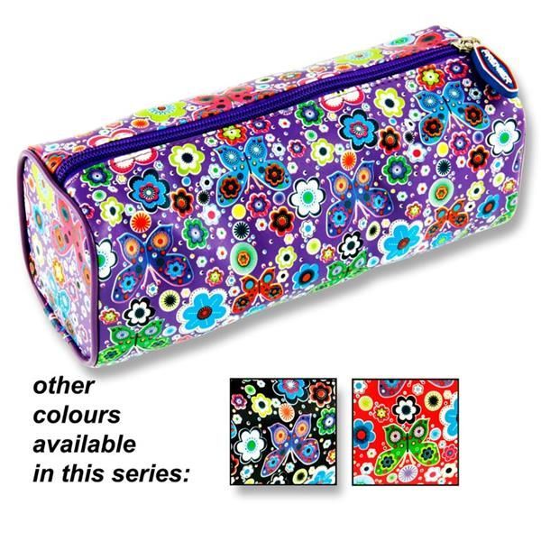 Premier Round Pencil Case - Flowers & Bu