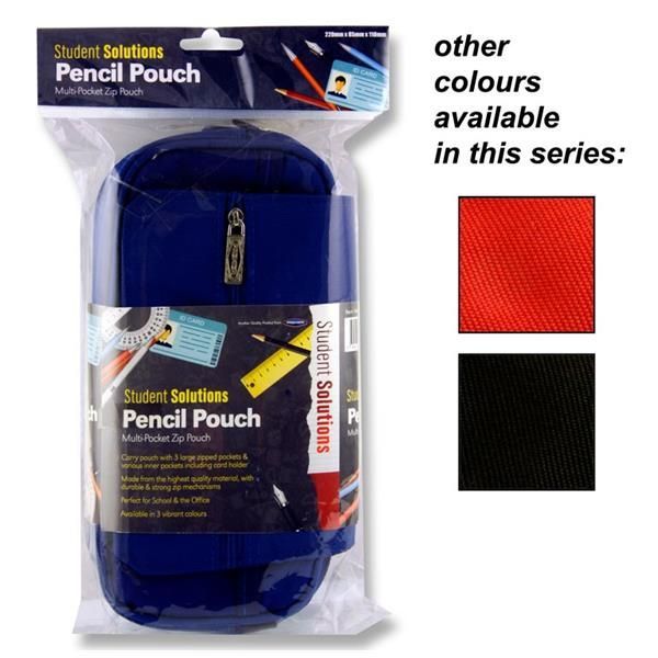 Multi-pocket Zip Pencil Pouch