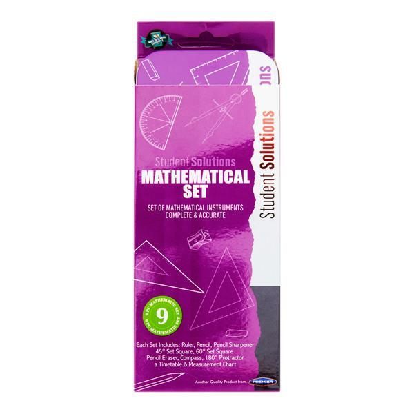 Student Solutions 9pce Maths Set - Purpl