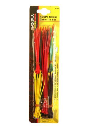 CLOURED Cable tie 120pc