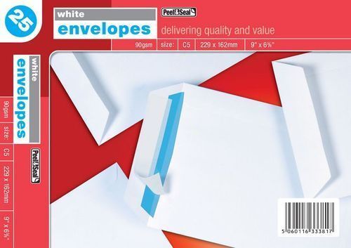 C5 ENVLOPES PACK 25 P&S