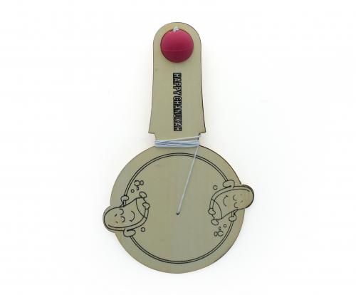 Flipping Latke Paddle & Ball