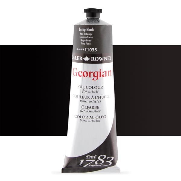DR 38ml LAMP BLACK GEORGIAN OIL COLOUR