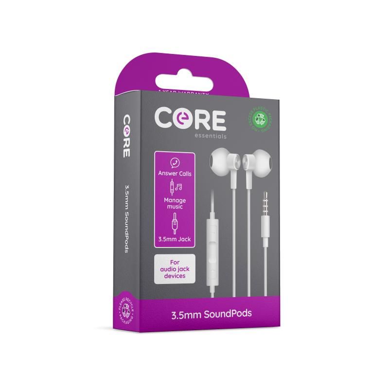 Core SoundPods 3.5mm Jack White