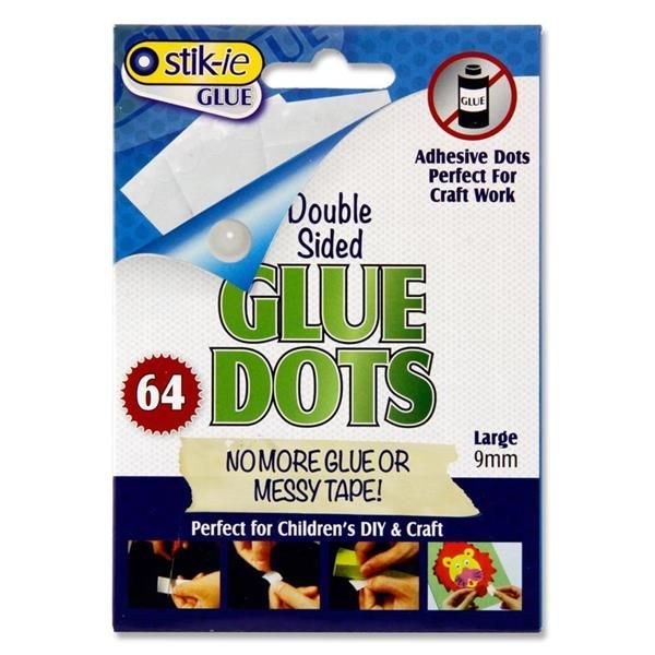 Glue Dots 64 9mm Permanent Double Sided