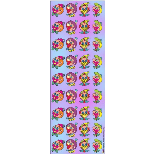 6612 Purim Clown Die-cut Stickers