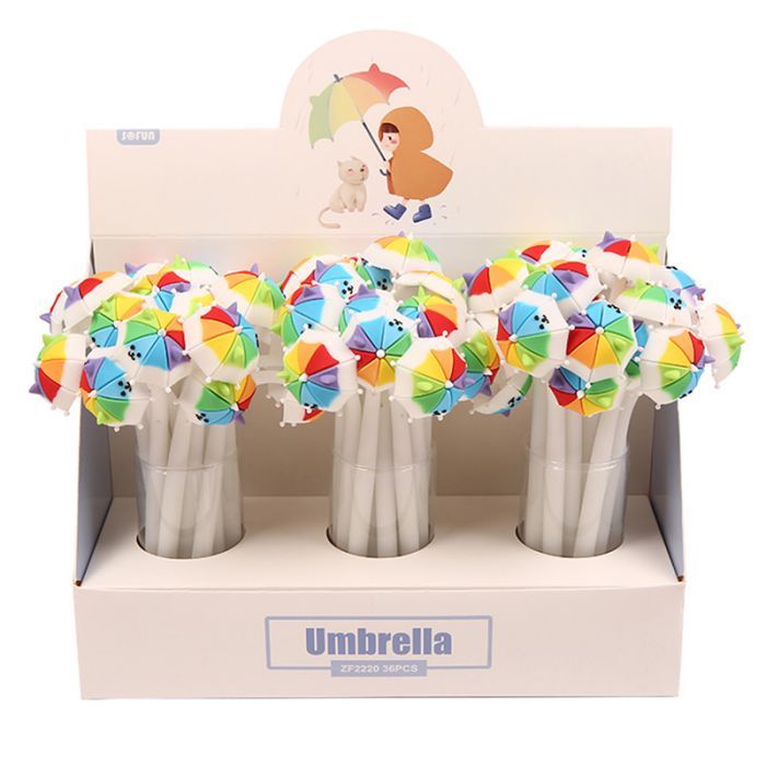 Rainbow Kitty Umbrella Fine Tip Pen