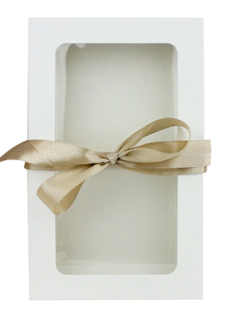 RECTANGLE white KRAFT 29.5x22x4.5cm