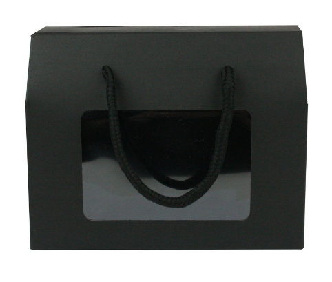 BLACK CRAFT BAG HANDLE 15x11x9cm