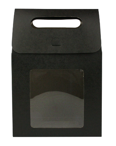 BLACK GIFT BAG 27 cm x 16 cm x 9 cm